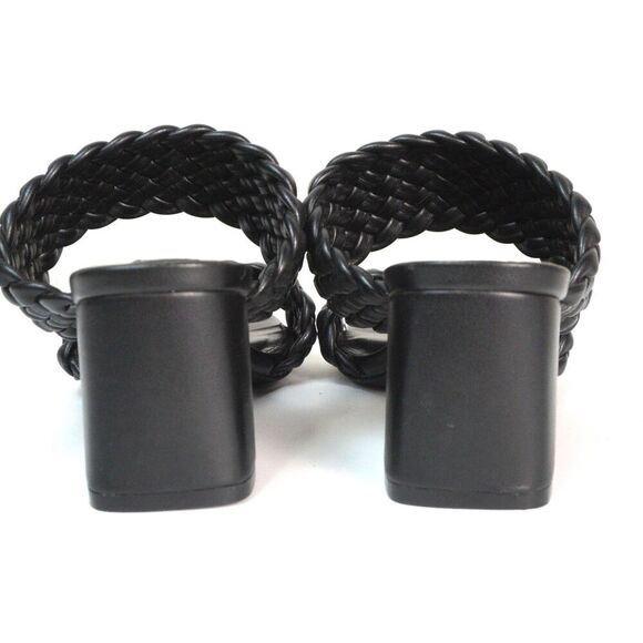 Steve Madden Daphnee Square Block Braided Heel Sz 6 EUC Classic Trendy Romantic - Picture 3 of 8